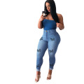 Summer Latest Design Fashion Street Personalized Women Jeans High Waist Butterfly Pattern Denim Stretch Pencil Pants